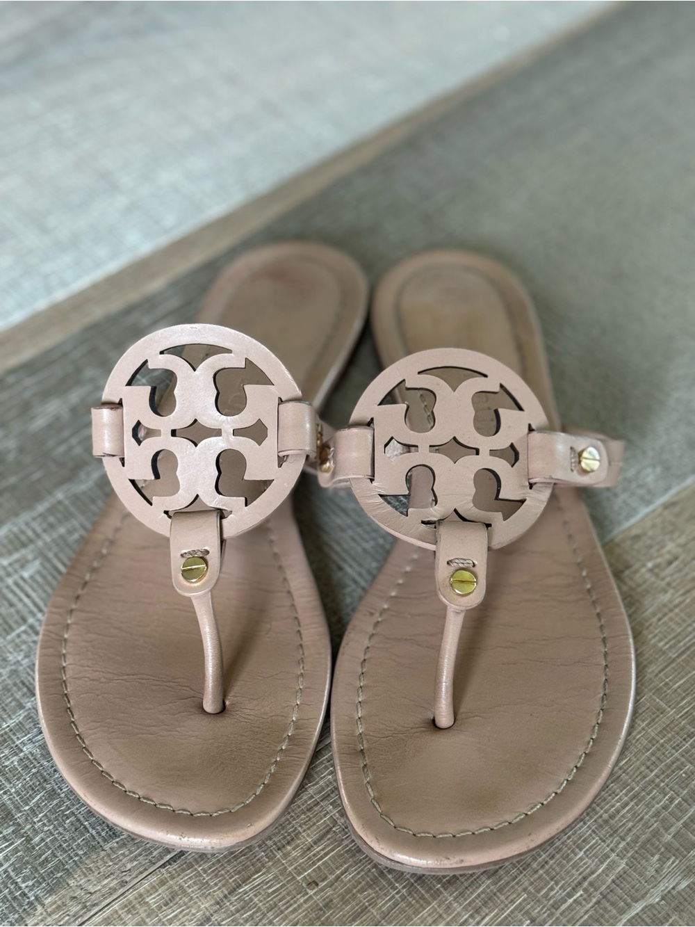 Tory Burch Logo Sandals